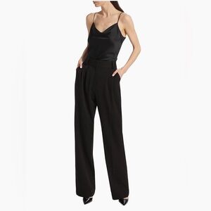 Pleated Wide-Leg Pants by favorite Daughter Elegant Black Women's Jumpsuit